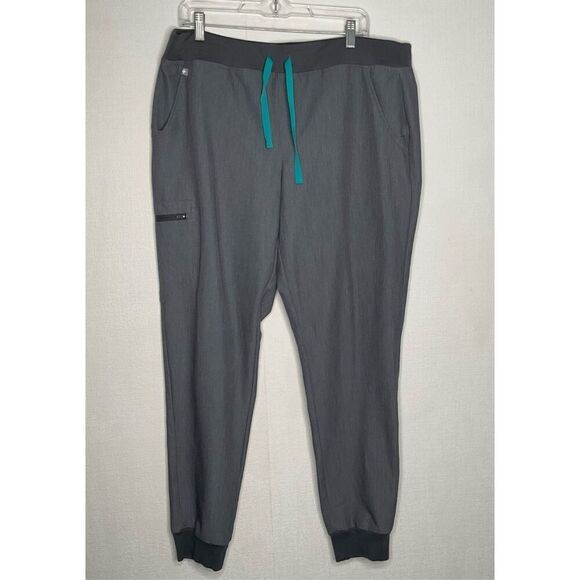 FIGS‎ Zamora Jogger Scrub Pants Women’s Size XL Gray Nurse Work Professional - Picture 1 of 11